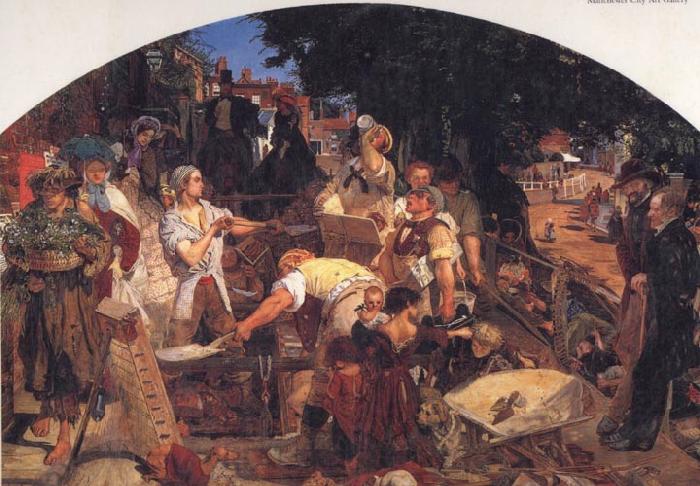 Ford Madox Brown Chaucer at the Curt of Edward III Norge oil painting art